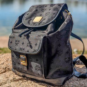 🔥 CLEARANCE 🎉 MCM Large Black Monogram Backpack - GERMANY